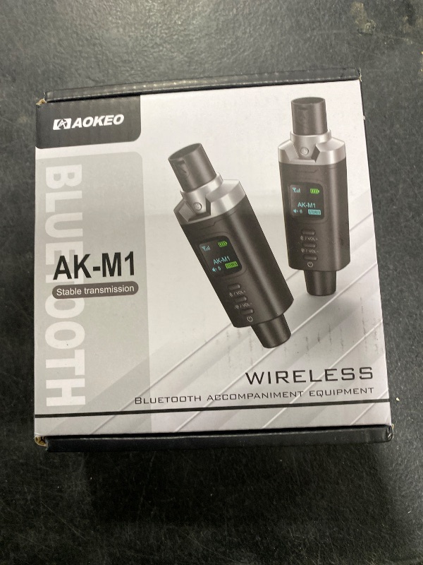 Photo 1 of Aokeo AK-M1 XLR Bluetooth Receiver-High-Fidelity Wireless Audio Adapter,100ft Stable Connection,Stereo for Speakers,Mixers,DJ Equipment,Weddings(2 Pack)