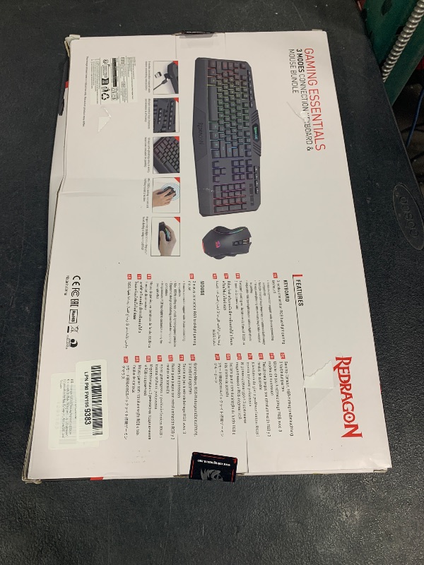 Photo 1 of Redragon S101M-KS Gaming Keyboard and Mouse Wireless with Tri-Mode, RGB Keyboard and 4800 DPI Gaming Mouse, 10 Independent Multimedia Keys for Wins, PC, Computer, Wireless S101 Ideal for Gamer