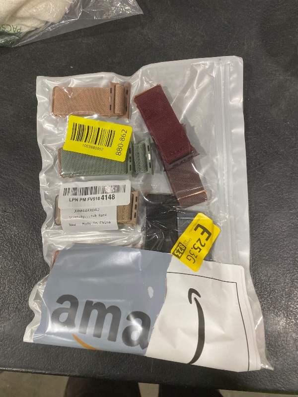 Photo 1 of 10 Pack Stretchy Bands Compatible with Apple Watch Band 40mm 38mm 41mm 42mm 44mm 45mm 46mm 49mm Women Men, Water-Resistant Solo Loop Elastic Sport Straps for iWatch Series 11 10 9 8 7 6 5 4 3 SE Ultra