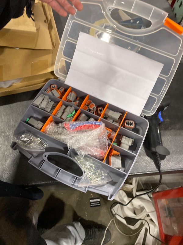 Photo 1 of JRready ST6360 Deutsch DTM Connector Crimping Tool Kit, Deutsch Crimp Tool and 2 3 4 6 8 12 Pin Connectors With Solid Contact,Size 20 Solid Terminal 20-22AWG For Automotive Connectors