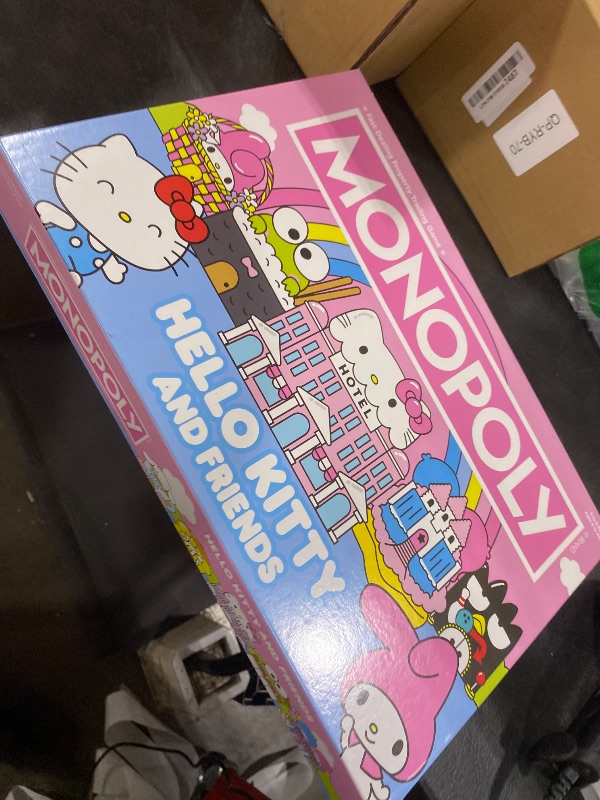 Photo 1 of **PARTAIL SET**Monopoly: Hello Kitty and Friends, Buy, Sell, Trade Buildings from The Animated Series, Featuring My Melody, Badtz-Maru, Keroppi, Classic Monopoly Game, Officially-Licensed Hello Kitty Merchandise