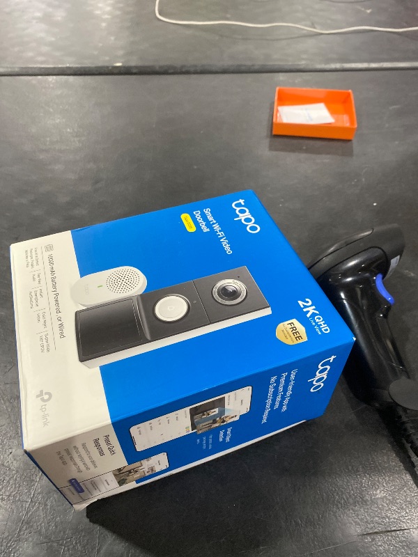 Photo 1 of Tapo 2K+ Wired or Battery Powered Smart Video Doorbell with Chime - 180° Field of View, Person/Vehicle/Package Detection, Ring Call, 2-Way Audio, Subscription-Free Local Storage or Optional Cloud,D225