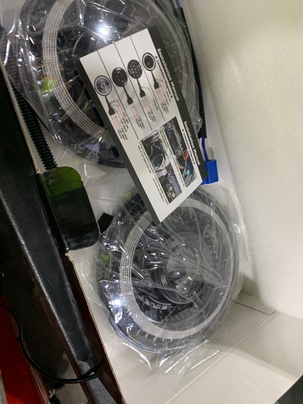 Photo 1 of AUTOGOOD Gradient Start-up Halo Round 7inch Led Headlights Compatible with Jeep Wrangler JK JKU TJ LJ Chevy Ford GMC Dodge Mazda Nissan Mack VW etc H6024 Hi/Low Sealed Beam with DRL Turn Signal