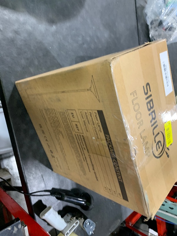 Photo 1 of SIBRILLE Torchiere Floor Lamp - 72" Tall LED Standing Lamp with Remote/Button Control, 1800Lm, 3000-6500K, 30W Dimmable Modern Corner Floor Light for Living Room Bedroom Office Apartment, Black