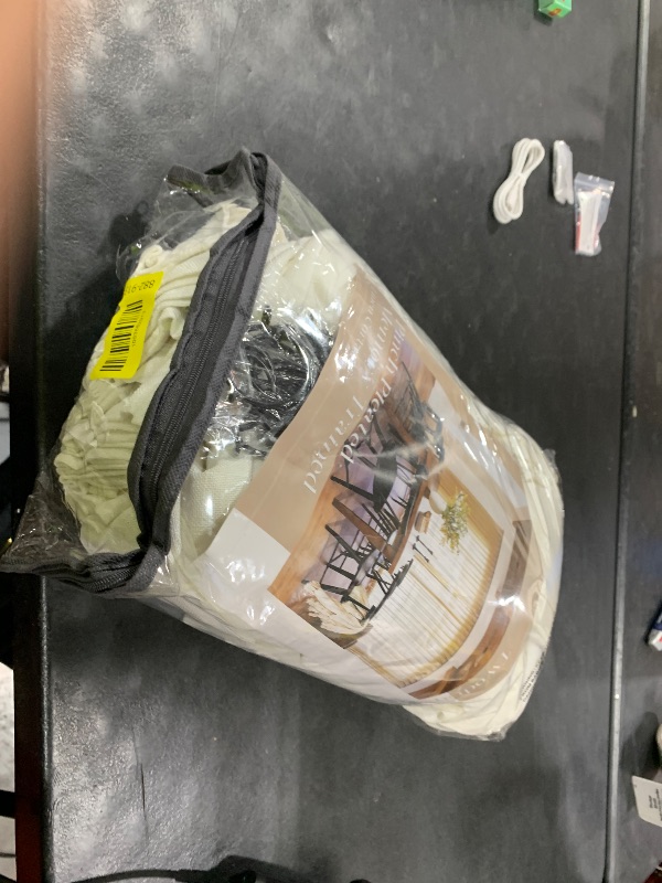 Photo 1 of 102 Inch Long Curtains Pinch Pleat Linen Curtains for Living Room Bedroom 2 Panels Natural Cream Light Filtering Privacy Neutral 102 Inch Pleated Drapes Hooks Rings Back Tab for Window Sliding Door