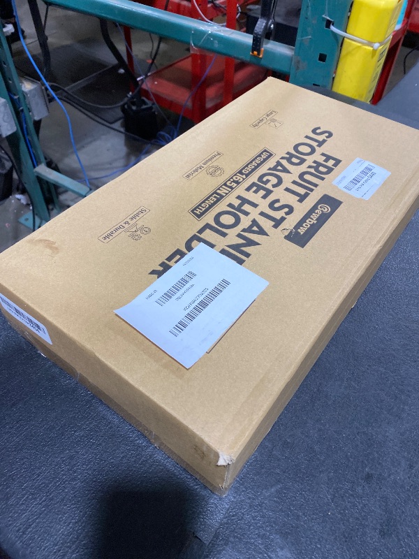 Photo 1 of [Upgraded Length] 16.5-Inch Fruit Stand Storage Holder with 4 Sturdier Legs, 2-Tier Fruit Basket , Bamboo Fruit Bowl Holder for Fruit,Vegetables,Bread, Snacks, Home Kitchen Countertop Organizer