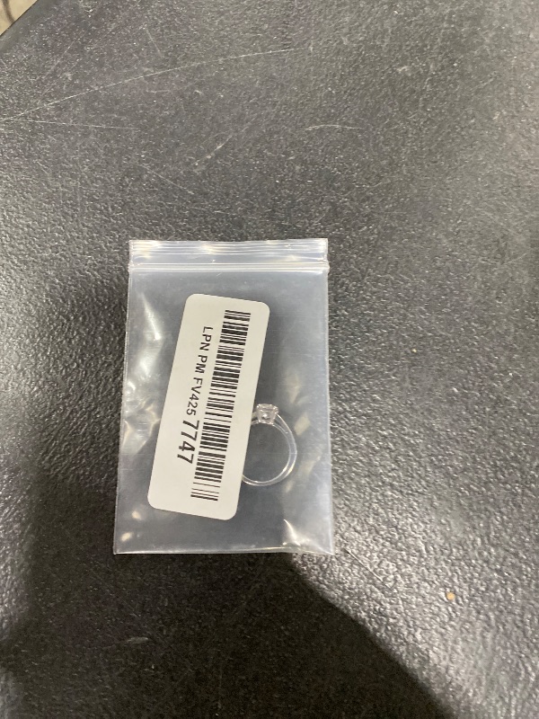 Photo 1 of Swarovski Attract Ring, Round Clear Crystal Center Stone with Clear Crystal Pavé on a Rhodium Plated Setting, Size 6