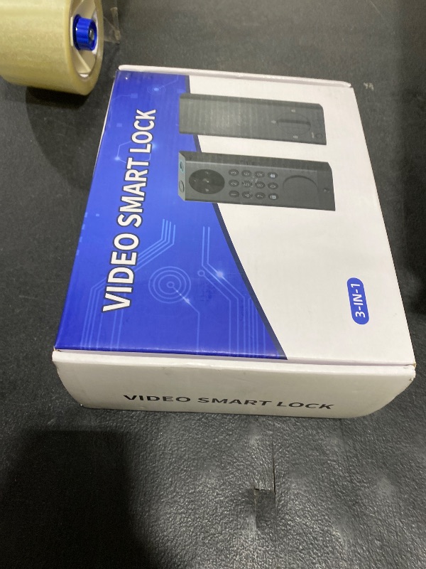 Photo 1 of Smart Door Lock with Camera Deadbolt with Video Doorbell PIR Motion Detection Front Door Lock with Fingerprint Keypad Code Long-Lasting Battery Built-in Wi-Fi No hub Required No Drilling