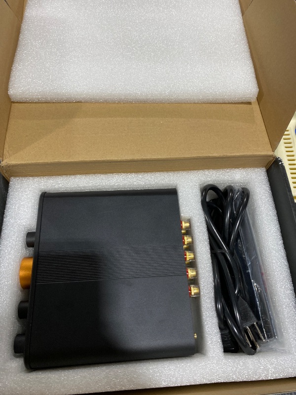 Photo 1 of Fosi Audio HT4S Bluetooth Amplifier for Outdoor Speakers, 4 Channel Power Amp for Home Theater, Outdoor Gathering, 4.1/5.0 Ch Stereo Home Audio Receiver, Supports AUX/Optical Input with Remote Control