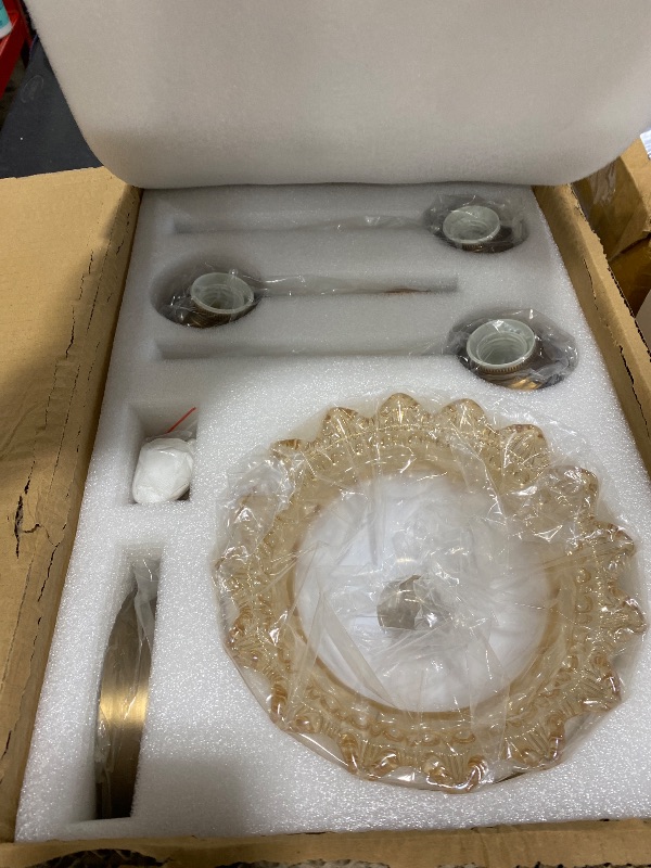 Photo 1 of XIEDUN Brass 3 Light Vanity Light Vintage Bathroom Vanity Light Fixture