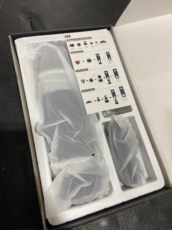 Photo 1 of Portable Espresso Maker, Travel Coffee Maker for camping, Portable Espresso Machine with USB-C, 3-in-1 Small Espresso Machine with Ground Coffee & Capsules (NS?DG) for RV, Hiking (Obsidian Black)