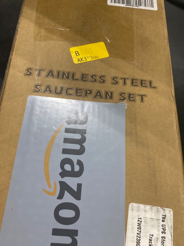 Photo 1 of EWFEN 3 Ply Stainless Steel Sauce Pan Set with Lids, 1 & 2 & 3 Quart Multipurpose Cooking Pot, Stay-Cool Handle, Induction Oven Dishwasher Safe, 1QT & 2QT & 3QT