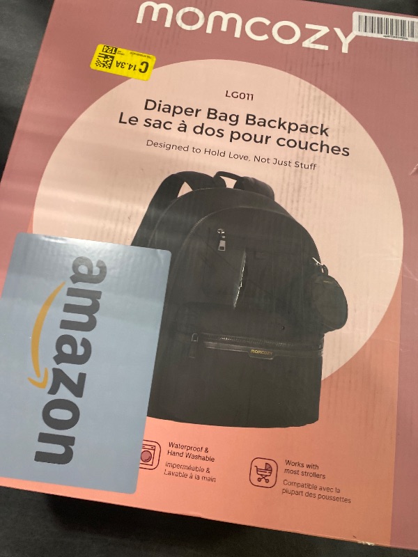 Photo 1 of Momcozy GoEase Diaper Bag - Stylish, Durable & Waterproof Baby Bag with Multi-Pockets, Laptop Compartment, Changing Pad & Stroller Straps, Travel Baby Essentials for Moms,Dads,Work, Maternity