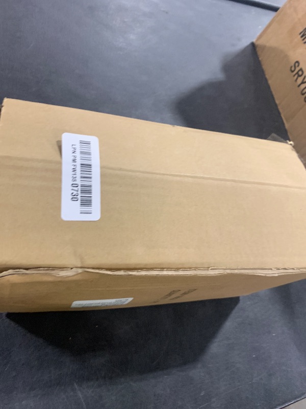 Photo 1 of Deco 79 Ceramic Decorative Vase Round Centerpiece Vase with Blue Vertical Stripes, Flower Vase for Home Decoration 5" x 5" x 11", White