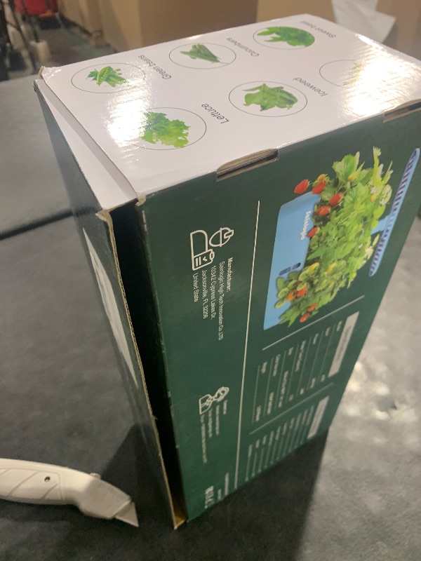 Photo 1 of Sainlogic Hydroponics Growing System Kit, 12 Pods Watering Planter, Smart Indoor Garden with APP & WiFi Connected, 5 X Growth with 24W LED, Quiet Pump, for Vegetables, Herbs and Flowers