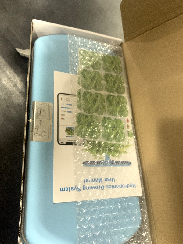 Photo 1 of Sainlogic Hydroponics Growing System Kit, 12 Pods Watering Planter, Smart Indoor Garden with APP & WiFi Connected, 5 X Growth with 24W LED, Quiet Pump, for Vegetables, Herbs and Flowers