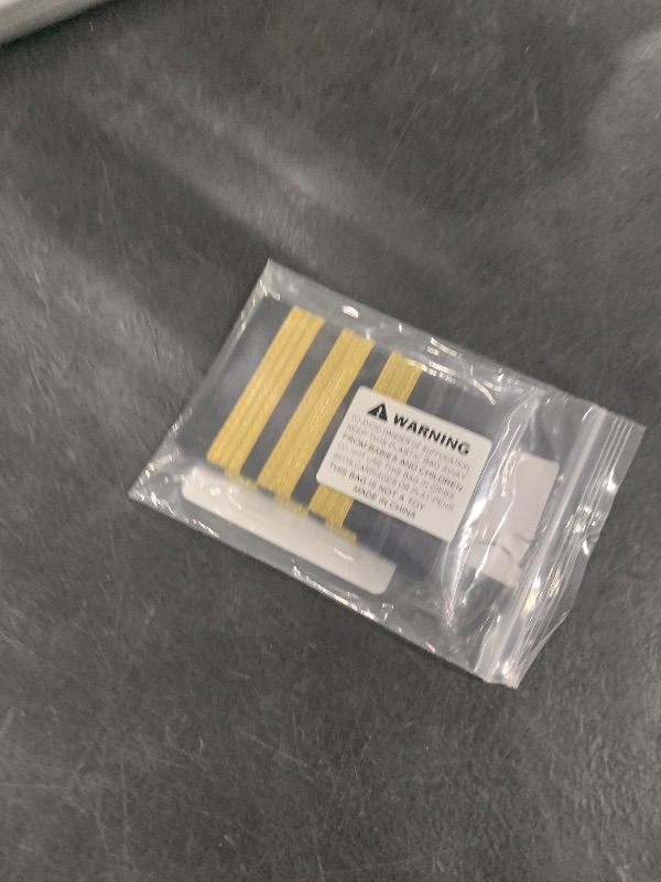 Photo 1 of 1 Pair Uniform Bars Airline Pilot Epaulets Captain Shoulder Boards Insignia Sliders Cosplay Epaulette Sliders (Three Bars Gold)