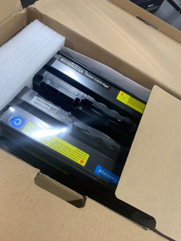 Photo 1 of 218X Toner Cartridges 4-Pack High Yield (with Chip) 3201dw MFP 3301fdw Toner Compatible for HP 218X W2180X Work for Color LaserJet Pro 3201dw MFP 3301 Series 3301sdw 3301cdw Printer Ink W2180X W2180A