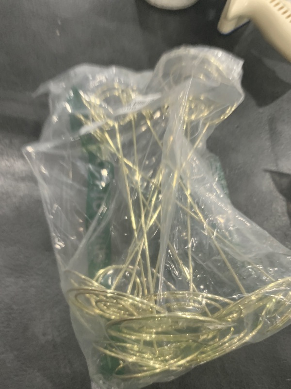 Photo 1 of 10 Pack 8.75 inch Tall Table Number Holders Place Card Holder Table Picture Holder Wire Photo Holder Clips Picture Memo Note Photo Stand (Gold)