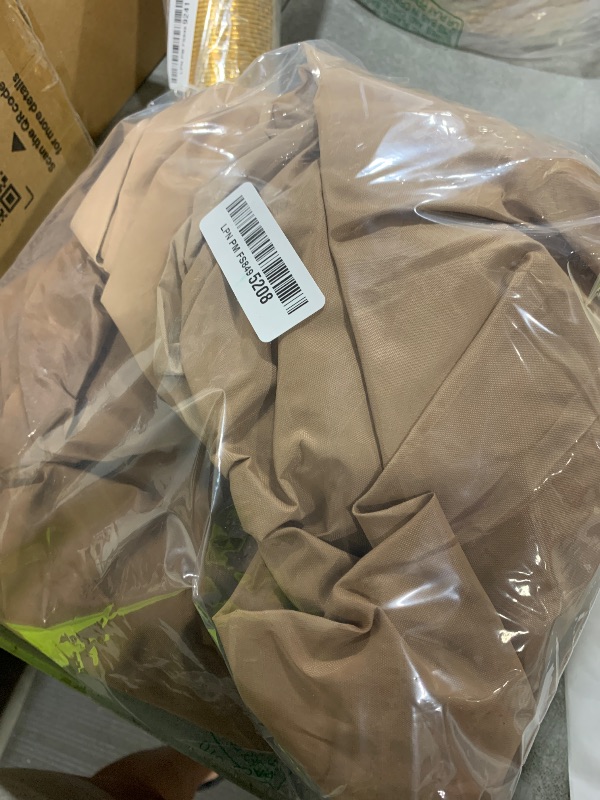 Photo 1 of ?Upgraded?Patio Egg Chair Covers with Zipper, Wicker Egg Swing Chair Covers, Waterproof Heavy Duty Weather Resisatnt Outdoor Chair Cover, Windproof Hanging Chair Cover, 75" x 45", Khaki, 1 Pack