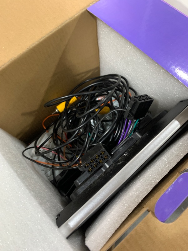 Photo 1 of 10.1 Inch Single Din Car Radio Stereo with Wireless CarPlay&Android Auto, Detachable Touch Screen Radio with Mirror Link AM/FM Radio Bluetooth EQ Audio SWC+Backup Camera+MIC