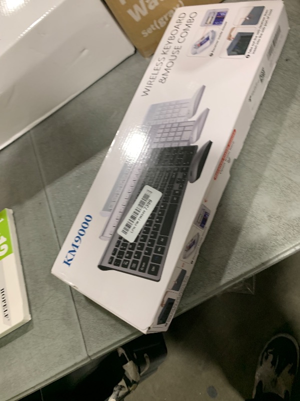 Photo 1 of Wireless Keyboard and Mouse Ultra Slim Combo, TopMate 2.4G Silent Compact USB 2400DPI Mouse and Scissor Switch Keyboard Set with Cover, Batteries Included, for PC/Laptop/Windows/Mac - White