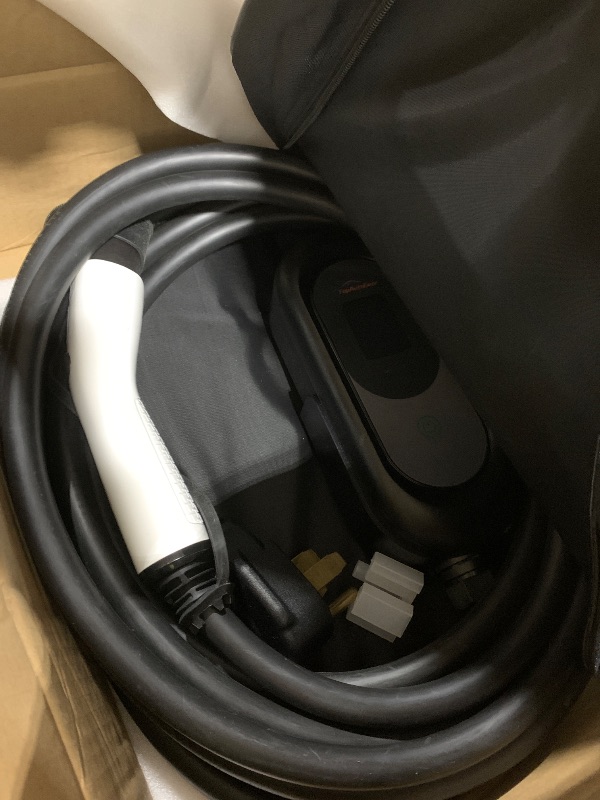 Photo 1 of Tesla Charger, Level 2 EV Charger 50Amp 240V with NEMA 14-50 Plug, 25FT Cable Portable Electric Car Charging Station for Tesla Model S/3/X/Y/Cybertruck, Home & Outdoor Use, Delay Timer, LCD Display