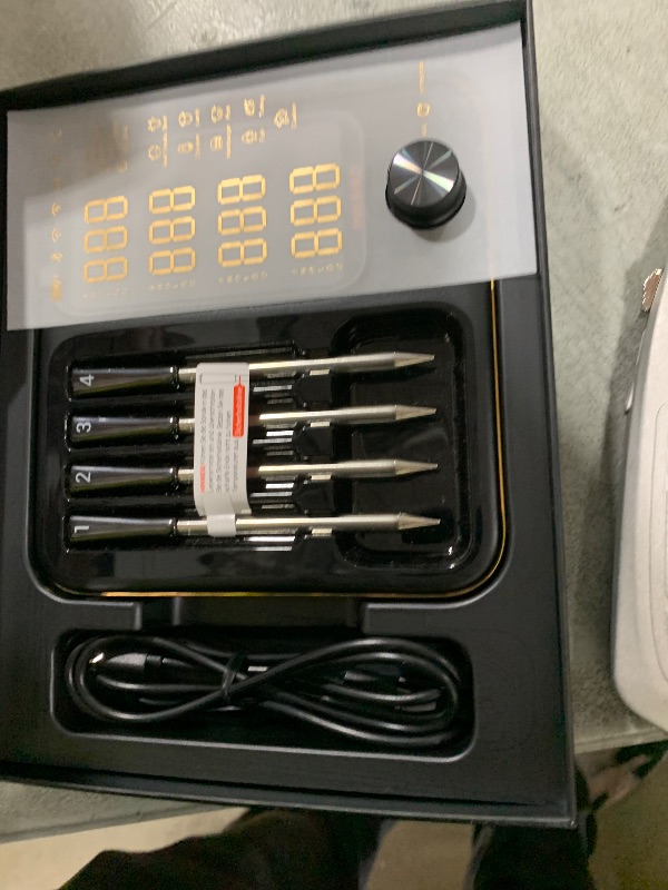 Photo 1 of Wireless Meat Thermometer with 4 Probes, INKBIRD WiFi Meat Thermometer Digital Wireless for Rotisserie Grill Oven,Unlimited Range Dishwasher Waterproof Bluetooth Thermometer for iOS & Android