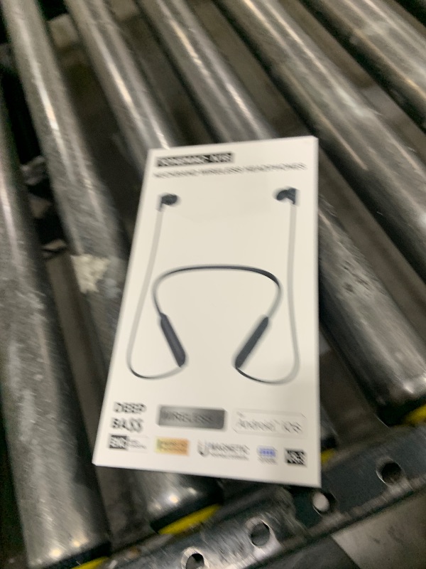 Photo 1 of TONEMAC N18 Neckband Bluetooth Earbuds, Wireless Bluetooth 5.2 Headphones with Microphone, Ultra-Lightweight Comfort, IPX7 Waterproof, Deep Bass Strong Beat, 20H Playtime, Magnetic Earphones, White