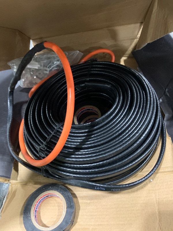 Photo 1 of 150FT?3FT-200FT? Pipe Heating Cable for Pipe Freeze Protection, Heat Cable for Water Pipes(Metal and Plastic), Pipe Heat Tape Keeps Water Flowing at -40°F 5w/ft, 120V Plumbing fixture