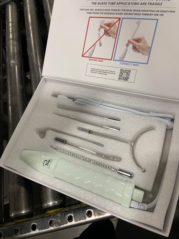 Photo 1 of Pure Daily Care NuDerma Clinical Portable Skin Therapy Wand, Machine with 6 Fusion Neon + Argon Wands – Anti Aging - Clarifying - Skin Tightening & Radiance - Wrinkle Reducing