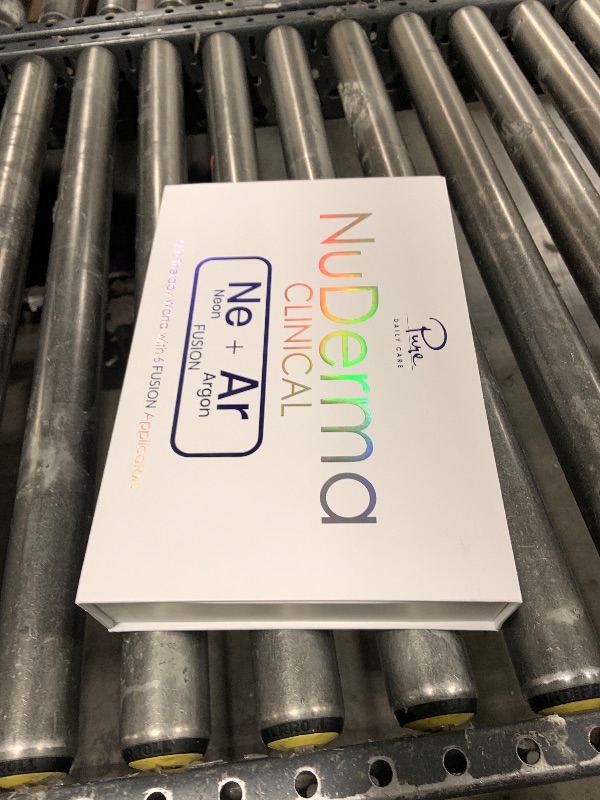 Photo 1 of Pure Daily Care NuDerma Clinical Portable Skin Therapy Wand, Machine with 6 Fusion Neon + Argon Wands – Anti Aging - Clarifying - Skin Tightening & Radiance - Wrinkle Reducing