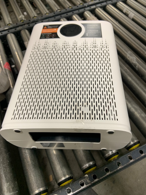 Photo 1 of Air Purifiers for Home Large Room, Cover Up to 2400 Ft² with True HEPA Filter, Smart Mode, PM2.5 Air Quality Display, 22dB Sleep Mode, Aromatherapy with 2X-Purification & 360°Air Outlet, HAP603, White