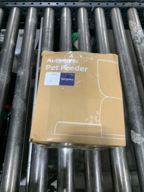 Photo 1 of Automatic Cat Feeder, 3L Cat Food Dispenser Battery-Operated with 180-Day Battery Life, Timed Pet Feeder for Cats and Dogs, Desiccant Bag, Programmable Portion Control, 10s Voice Recorder