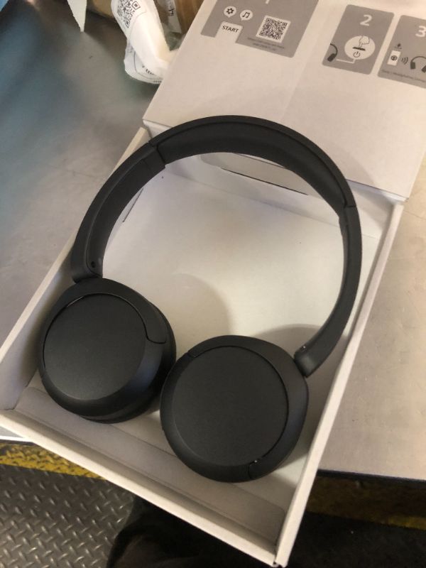 Photo 1 of *NO ACCESSORIES** Sony WH-CH520 Wireless Headphones Bluetooth On-Ear Headset with Microphone and up to 50 Hours Battery Life with Quick Charging, Black