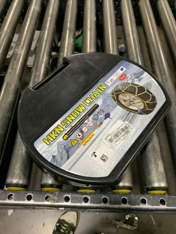 Photo 1 of  Auto Tightening Snow Chains Tire Chains, 1-Minute Quick Install, Universal Fit for Car/SUV/Pickup Truck, Multi-Weather Emergency Traction, Set of 2 - HKN150 