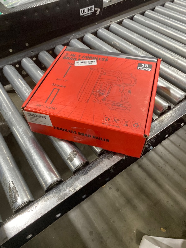 Photo 1 of Ecarke 2" Electric Nail Gun Compatible with Milwaukee 18V Battery(No Battery),2 in 1 Cordless Brad Nailer Stapler with 1000 Nails,18 Gauge Nail Gun Battery Powered,2 Firing Modes for Trim Wood DIY