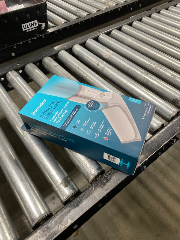 Photo 1 of HoMedics Modulair Compression Foot Wrap Massager – Overlapped Compression Therapy with 4 Programs, Adjustable Intensity, Heat Settings, (Battery Sold Separately)