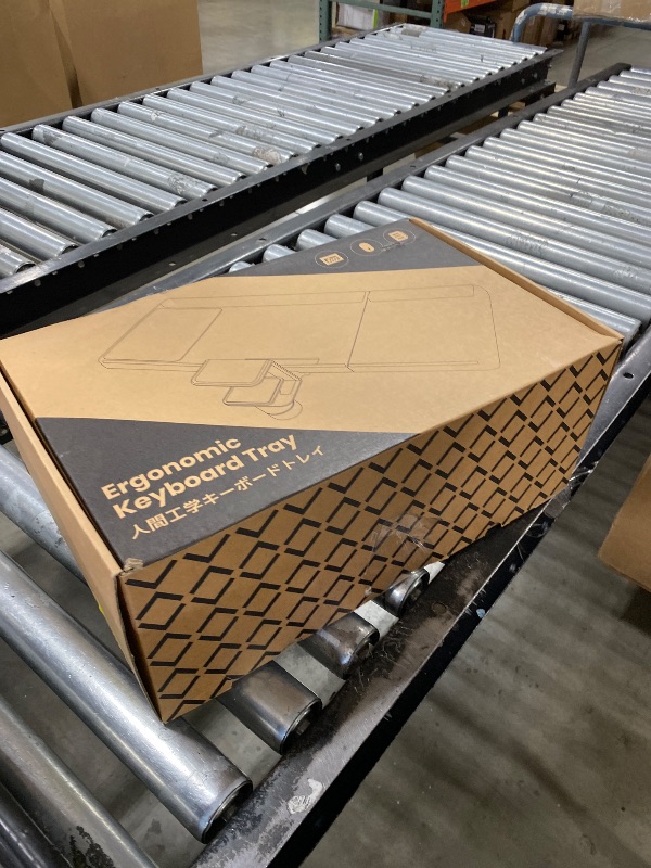 Photo 1 of Klearlook Upgraded Adjustable Keyboard Tray for Above Desk & Under Desk Use - Ergonomic Sit-Stand Keyboard Riser with 360° Rotation, 24.4"×10" Keyboard Stand with Wrist Rest & Storage Drawer - Black