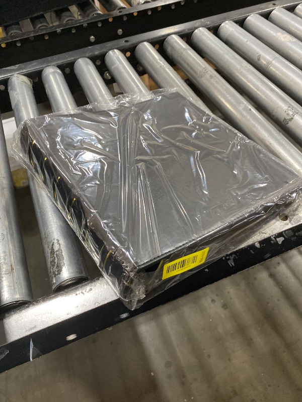 Photo 1 of LETVPVOW Vintage Hardback 3 Ring Binder 2 Inch, Professional Leather Binders 2 Inch D Ring, Holds 400 Sheets Capacity - Black