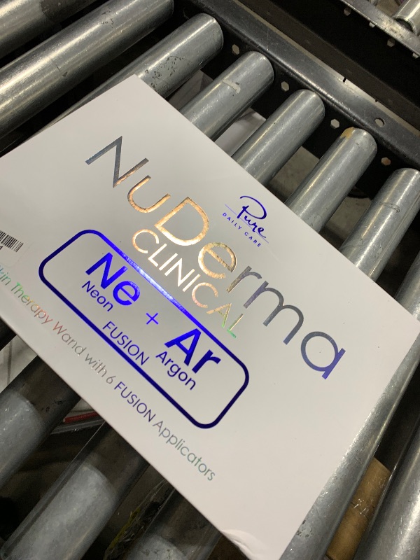 Photo 1 of Pure Daily Care NuDerma Clinical Portable Skin Therapy Wand, Machine with 6 Fusion Neon + Argon Wands – Anti Aging - Clarifying - Skin Tightening & Radiance - Wrinkle Reducing