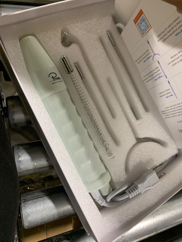 Photo 1 of Pure Daily Care NuDerma Clinical Portable Skin Therapy Wand, Machine with 6 Fusion Neon + Argon Wands – Anti Aging - Clarifying - Skin Tightening & Radiance - Wrinkle Reducing