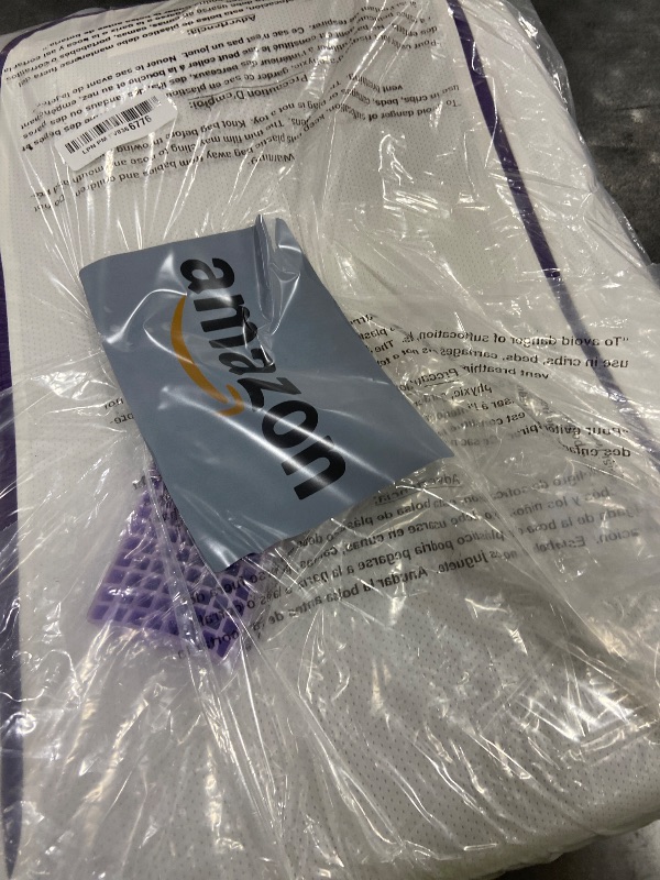 Photo 1 of Purple Pillow - GelFlex Grid, Cooling Ergonomic Support for Side, Back, Stomach Sleepers - Adjustable Boosters for Personalized Height, Firm Feeling, Standard Size - Ultra-Durable