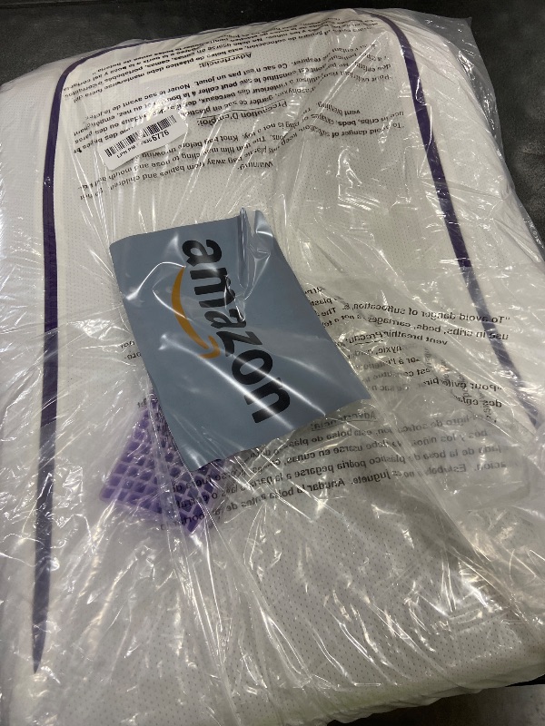 Photo 1 of Purple Pillow - GelFlex Grid, Cooling Ergonomic Support for Side, Back, Stomach Sleepers - Adjustable Boosters for Personalized Height, Firm Feeling, Standard Size - Ultra-Durable