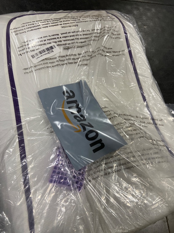 Photo 1 of Purple Pillow - GelFlex Grid, Cooling Ergonomic Support for Side, Back, Stomach Sleepers - Adjustable Boosters for Personalized Height, Firm Feeling, Standard Size - Ultra-Durable