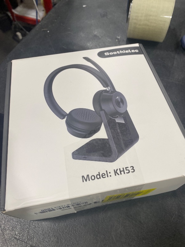 Photo 1 of (Upgraded Version) Wireless Headset, Bluetooth Headset with Noise Cancelling Microphone, Best Headphones with Mic Mute & USB Dongle for PC/Computer/Laptop/Cell Phones/Remote Work/Call Center