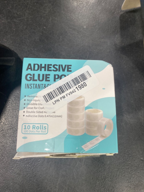 Photo 1 of 1000pcs Glue Point Clear Balloon Glue Removable Adhesive Dots Double Sided Dots of Glue Tape for Balloons Craft Glue Points Dots Sticky Dots or Wedding Decoration