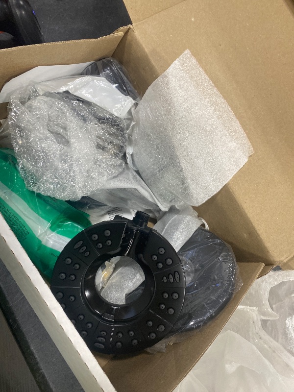 Photo 1 of Delta Faucet Albion 14 Series Single-Handle Tub and Shower Faucet Set, Black Shower Trim Kit with 4-Setting In2ition 2-in-1 Dual Hand Held Shower Head, Matte Black T144855-BL-I (Valve Not Included)