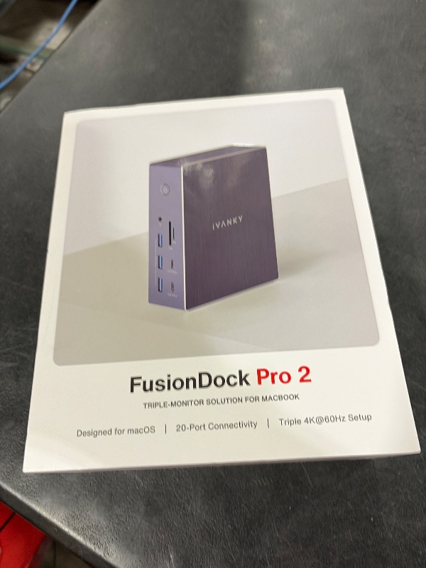 Photo 1 of iVANKY 20-in-1 DisplayLink Docking Station 3 Monitor for Window and MacBook Pro/Air, Triple 4K@60Hz Display for M5/M4/M3/M2/M1 MacBook/Windows, 180W Power, 2.5GbE, HDMI, DP, 10Gbps, Driver Needed