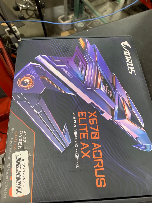 Photo 1 of Gigabyte AORUS Elite AX AMD X670 Socket AM5 ATX DDR5 Motherboard